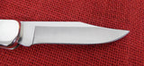 Buck 0110 110 Green Bone Nickel Silver Bolsters Folding Hunter Knife USA 2008 SN#122 Lot#110-122