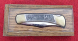 Buck 0110 110 Folding Hunter Pewter Handle with Deer Scene 1984 Limited Edition USA Lot#110-123