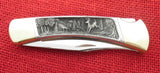 Buck 0110 110 Folding Hunter Pewter Handle with Deer Scene 1984 Limited Edition USA Lot#110-123