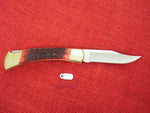 Buck 0110 110RB Red Bone Folding Hunter Knife Lockback USA Made 1990 Lot#110-152