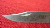 Buck 0110 110NK 25th Anniversary Etched Folding Hunter Knife Nickel Silver USA Made 1991 Lot#110-161