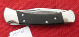 Buck 0110 110NK 25th Anniversary Etched Folding Hunter Knife Nickel Silver USA Made 1991 Lot#110-161