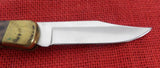 Buck 0110RESLE 110 Folding Hunter Knife Boone & Crockett Redwood Burl Lot#110-231