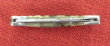 Buck 0110FG 110 Folding Hunter Knife Ram Horn Finger Grooved Nickel Silver 2012 Lot#110-232