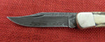 Buck 0110DM 110 Stag Damascus Folding Hunter Knife USA Made 1990 Lot#110-233