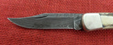 Buck 0110DM 110 Stag Damascus Folding Hunter Knife USA Made 1990 Lot#110-233