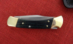 Buck 0110BLS 110 Folding Hunter Knife Indigo Wood 2007 USA UNUSED Lot#110-238