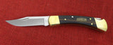 Buck 0110BRS 110 50th Anniversary Folding Hunter Knife USA Made 2014 Leather Sheath Lot#110-b