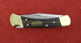 Buck 0110BRS 110 50th Anniversary Folding Hunter Knife USA Made 2014 Leather Sheath Lot#110-b