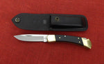 Buck 0110 110 Folding Hunter Knife BOS 5160 Carbon Drop Point G10 Handle USA Lot#110-236