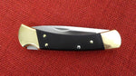 Buck 0110 110 Folding Hunter Knife BOS 5160 Carbon Drop Point G10 Handle USA Lot#110-236