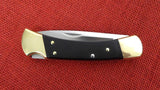 Buck 0110 110 Folding Hunter Knife BOS 5160 Carbon Drop Point G10 Handle USA Lot#110-236