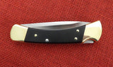 Buck 0110 110 Folding Hunter Knife BOS 5160 Carbon Drop Point G10 Handle USA Lot#110-236
