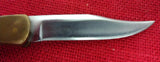 Buck 0110 110 Folding Hunter Knife 2 Line USA 3rd Version Variation 1968-1970 Integrated Spring Holder Lot#110-58