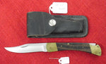 Buck 0110 110 Folding Hunter Knife 2 Line USA 3rd Version Variation 1968-1970 Integrated Spring Holder Lot#110-58