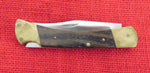 Buck 0110 110 Folding Hunter Knife 2 Line USA 3rd Version Variation 1968-1970 Integrated Spring Holder Lot#110-58