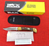 Buck 0110BRSSM 110 Folding Hunter Knife 5th Anniv Idaho 2009 Engraved 110-278