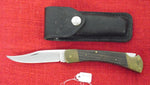 Buck 0110 110 Folding Hunter Knife 2 Line USA Brass Rocker Pin 4th Version 1970-1972 Lot#110-65