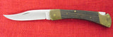 Buck 0110 110 Folding Hunter Knife 2 Line USA Brass Rocker Pin 4th Version 1970-1972 Lot#110-65