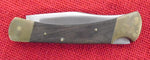 Buck 0110 110 Folding Hunter Knife 2 Line USA Brass Rocker Pin 4th Version 1970-1972 Lot#110-65