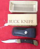 Buck 0110 110 Folding Hunter Knife Lockback USA Made Early 1970's 2 Pin in Box Lot#110-75