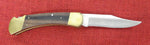 Buck 0110 110 Folding Hunter Knife Factory Edge Very Nice USA 1974-1980 2 Dot Lot#110-85