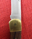 Buck 0110 110 Folding Hunter Knife Factory Edge Very Nice USA 1974-1980 2 Dot Lot#110-85
