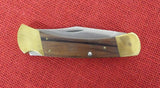 Buck 0110 110 Folding Hunter Knife Factory Edge Very Nice USA 1974-1980 2 Dot Lot#110-85