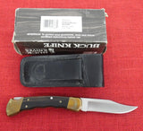 Buck 0110 110FG Folding Hunter Knife Fingergrooved USA Made 1991 Company LOGO ICI Handle IN BOX Lot#110-199