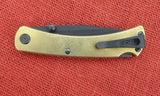 Buck 0110BRS1BOTM 110 Slim Pro Knife Folding Hunter All Brass 3V 110-250