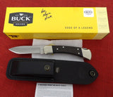 Buck 0110BRS12 110 Folding Hunter Knife Nickel Drop Point NO Nail Nick 110-251