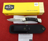 Buck 0110BRS17 110 Folding Hunter Knife Nickel Silver Drop Point 110-252