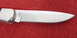 Buck 0110BRS17 110 Folding Hunter Knife Nickel Silver Drop Point 110-252