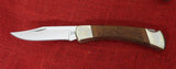 Buck 0110BRSLE 110 Folding Hunter Knife Scrolled Leather Handle 2008 Limited Edition USA NEW in Box Lot#110-220