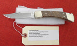 Buck 0110-Sample 110 Folding Hunter Burlwood 50th Anniversary Nickel SIlver 110-288