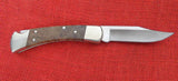 Buck 0110-Sample 110 Folding Hunter Burlwood 50th Anniversary Nickel SIlver 110-288