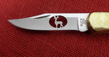 Buck 0110 110 Folding Hunter Box Elder Wood Deer Cutout 110-247