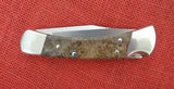 Buck 0110-Sample 110 Folding Hunter Burlwood 50th Anniversary Nickel SIlver 110-288