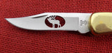 Buck 0110BWSCA Folding Hunter Knife Buckeye Burl Elk Cutout 110-245