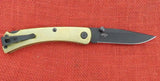 Buck 0110BRS1BOTM 110 Slim Pro Knife Folding Hunter All Brass 3V 110-287