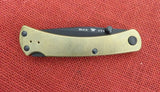 Buck 0110BRS1BOTM 110 Slim Pro Knife Folding Hunter All Brass 3V 110-287