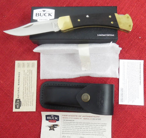 Very Rare! VIntage Buck 110 Folding Knife Stag Handle Made In The USA