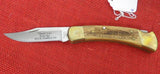 Buck 0110 110 Folding Hunter Knife 2004 Thank You El Cajon CJ Chuck Signed Oak 110-283