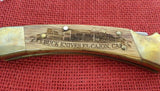 Buck 0110 110 Folding Hunter Knife 2004 Thank You El Cajon CJ Chuck Signed Oak 110-283