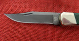 Buck 0110 110 Folding Hunter Knife 2016 Green Wood Blued S30V 110-246