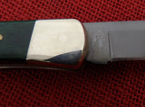 Buck 0110 110 Folding Hunter Knife 2016 Green Wood Blued S30V 110-246