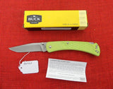 Buck 0110GRS1 110 Slim Select Folding Hunter Knife Green GFN USA BU-562