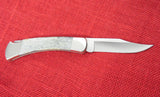 Buck 0110 110GY Smooth Grey Bone Folding Hunter Knife Lockback USA Made 1991 Lot#110-155