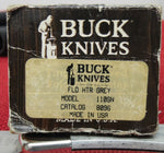 Buck 0110 110GN 110GY Smooth Grey Bone Folding Hunter Knife IN BOX USA Made 1990 Lot#110-197