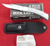 Buck 0110 110GN 110GY Smooth Grey Bone Folding Hunter Knife IN BOX USA Made 1990
